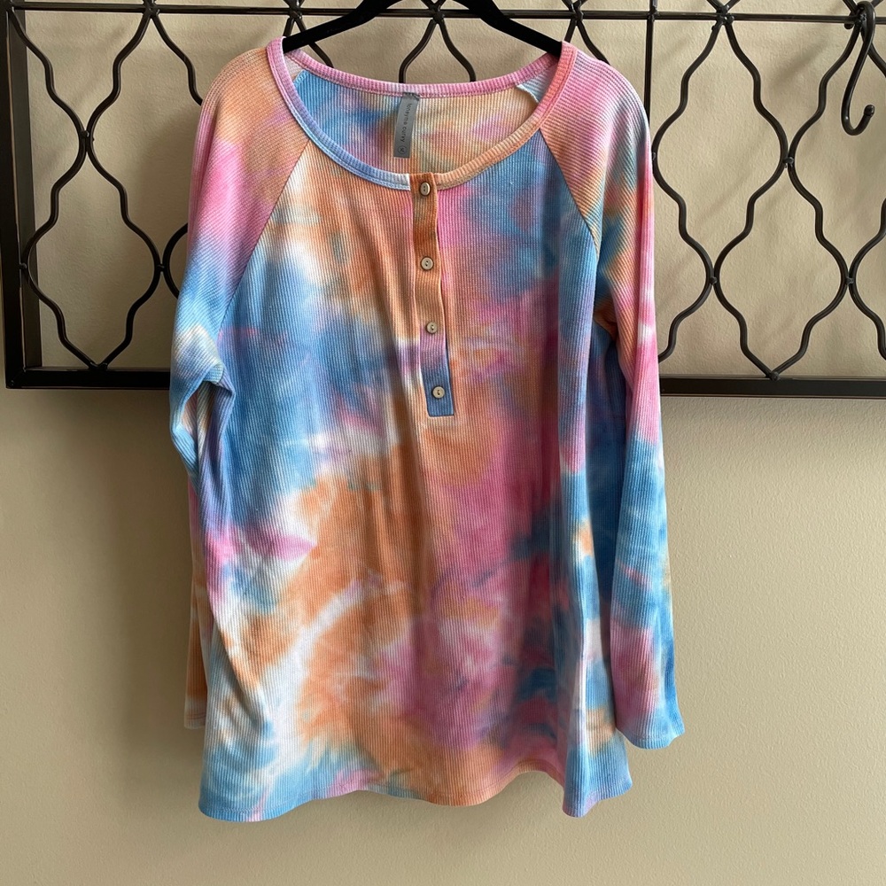 Sale!🔥 2/20! Honeyme tie dyed thermal size xl